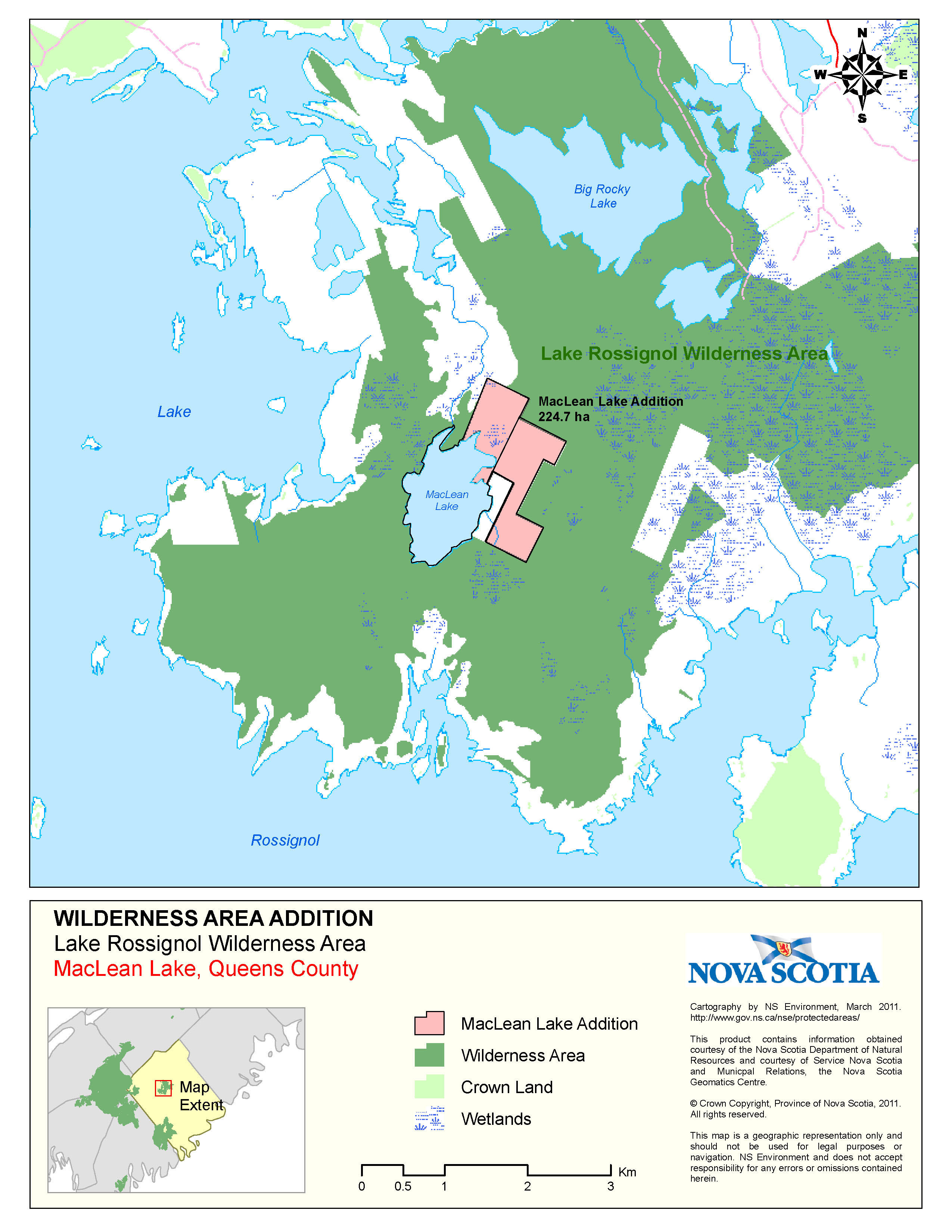Addition to Lake Rossignol Wilderness Area